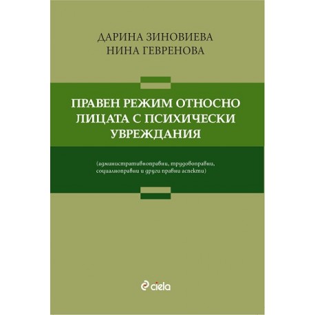 Правен режим относно лицата с психически увреждания