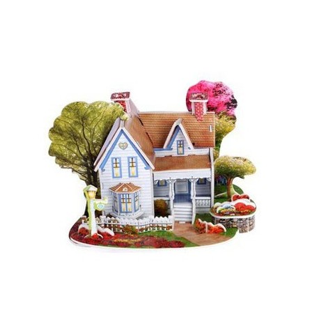 Романтична къща - 3D Пъзел