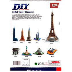 Eiffel Tower 3d Educational Puzzle
