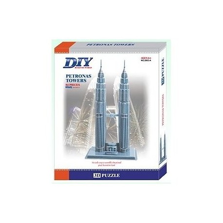 Petronas Towers Model  3D - Educational Puzzle