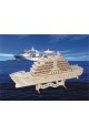 Луксозна яхта - дървен 3D пъзел