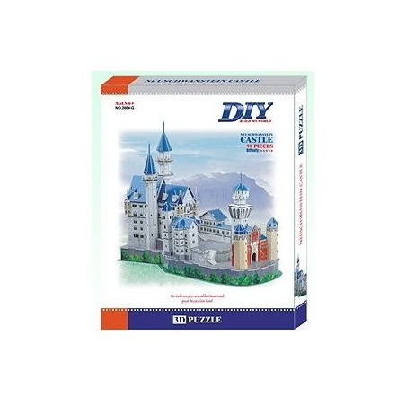 Neuschwanstein German Castle 3D- Educational Puzzle