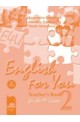 English for You 2: Книга за учителя по английски език за 9. клас