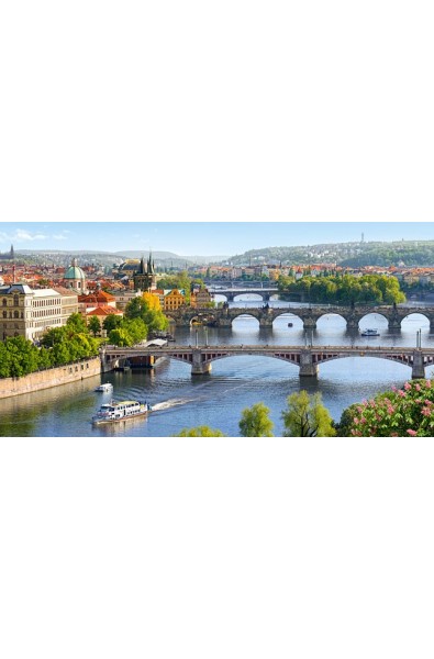 Карлов мост над река Вълтава в Прага - 4000 елемента