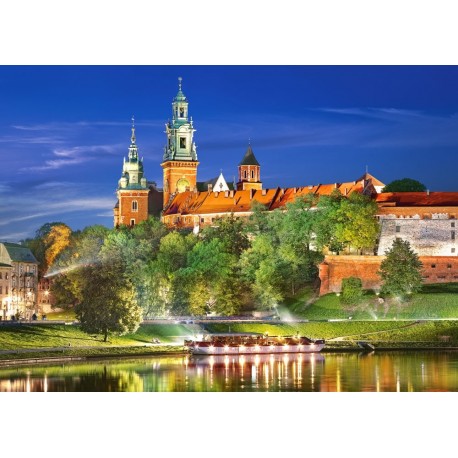 Wawel castle by night, Poland - 1000 елемента
