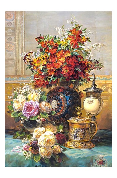 Пъзел - „Fleurs Sur Une Table”, Jean-Baptiste Robie