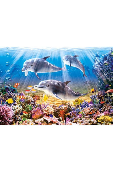 Пъзел - Dolphins Underwater