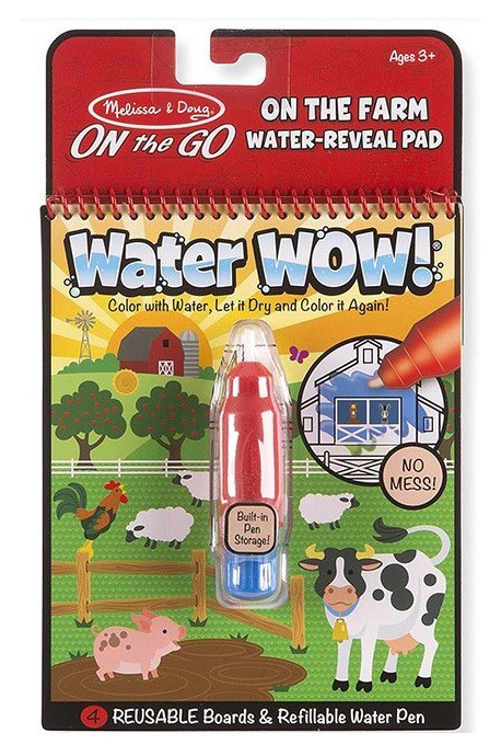 Книжка за оцветяване Вода УАУ! - Ферма - Water Wow Farm - Melissa & Doug