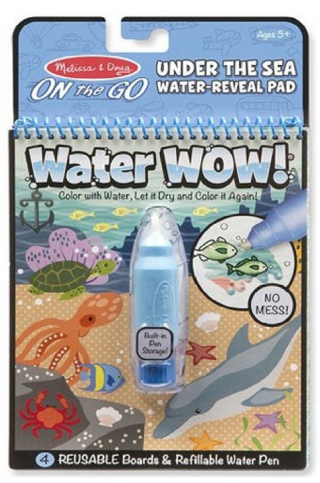 Книжка за оцветяване Вода УАУ! - Подводен свят - Water Wow - Under the sea - Melissa & Doug