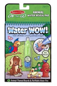 Книжка за оцветяване Вода УАУ! - Животни - Water Wow - Animals - Melissa & Doug
