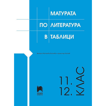 Матурата по литература в таблици 11. – 12. клас