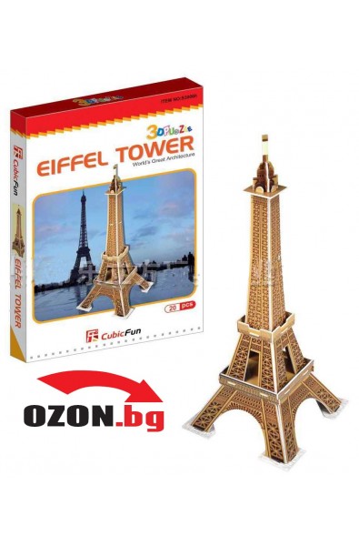Eiffel Tower (Paris) 3D Пъзел