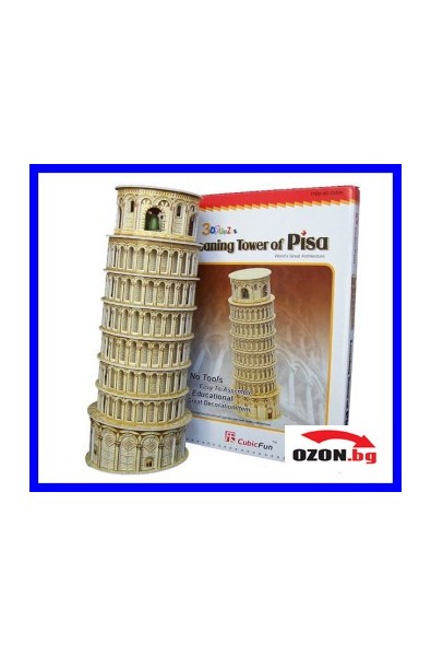 The Leaning Tower of Pisa (Italy) 3D Пъзел