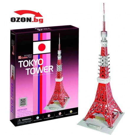 Tokyo Tower (Japan) 3D Пъзел