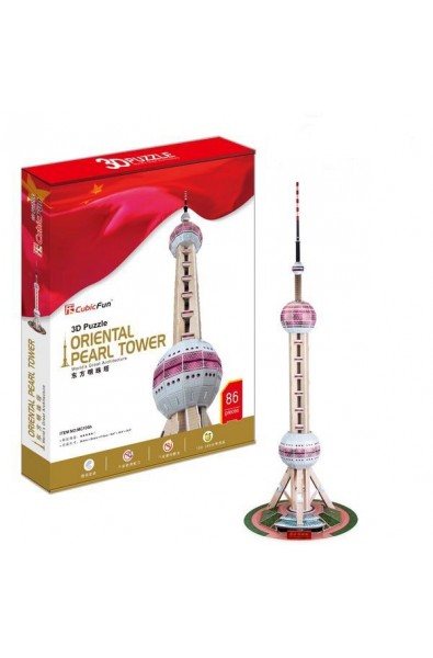 Oriental Pearl Tower (China) - 3D Пъзел