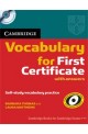 Cambridge Vocabulary for First Certificate Edition with answers+ CD 