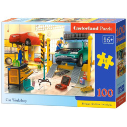 Пъзел Castorland от 100 части - Автокъща