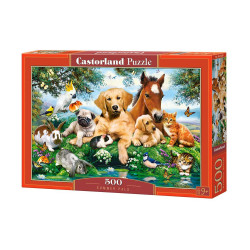 Пъзел Castorland от 500 части - Летни приятели