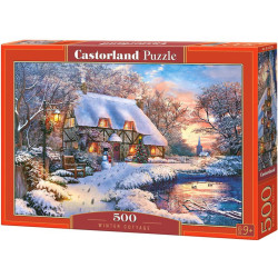 Пъзел Castorland от 500 части - Зимна вила