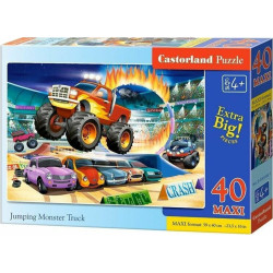 Пъзел Castorland от 40 XXL части - Каскади с бъги