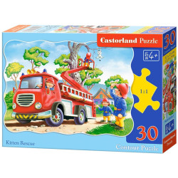 Пъзел Castorland от 30 части - Спасяването на котето