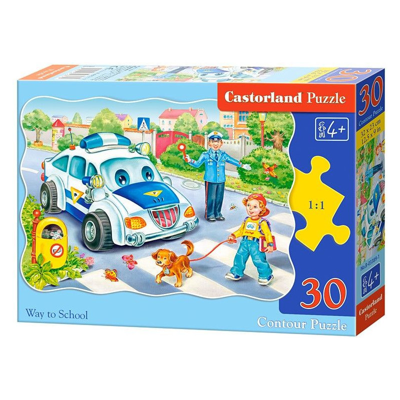 Пъзел Castorland от 30 части - На път за училище