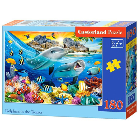 Пъзел Castorland от 180 части - Делфини