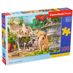 Пъзел Castorland от 100 части - Игра в градината