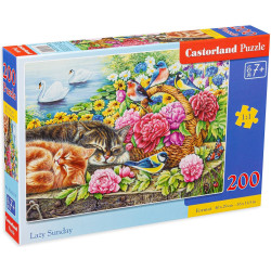 Пъзел Castorland от 200 части - Мързелив уикенд