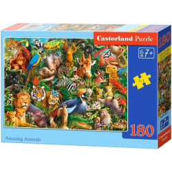 Пъзел Castorland от 180 части - Невероятни животни
