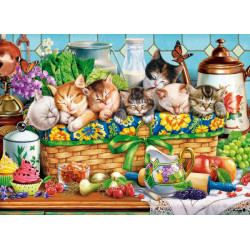 Пъзел Castorland от 200 части - Дремещи котенца