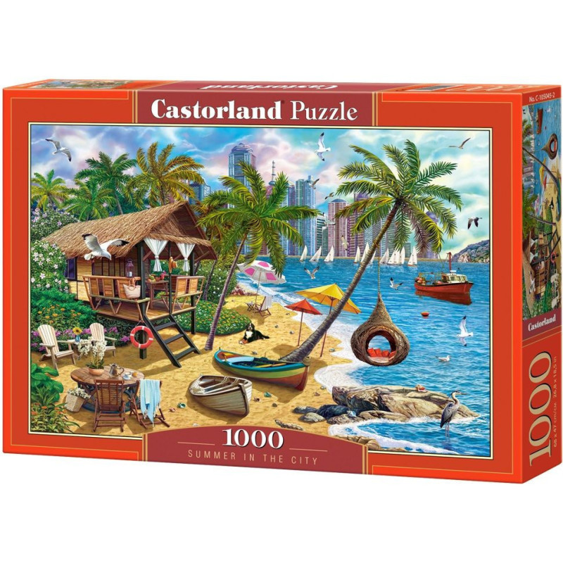 Пъзел Castorland от 1000 части - Лято в града