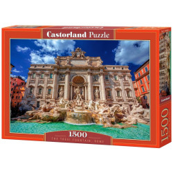 Пъзел Castorland от 1500 части - Фонтанът ди Треви, Рим
