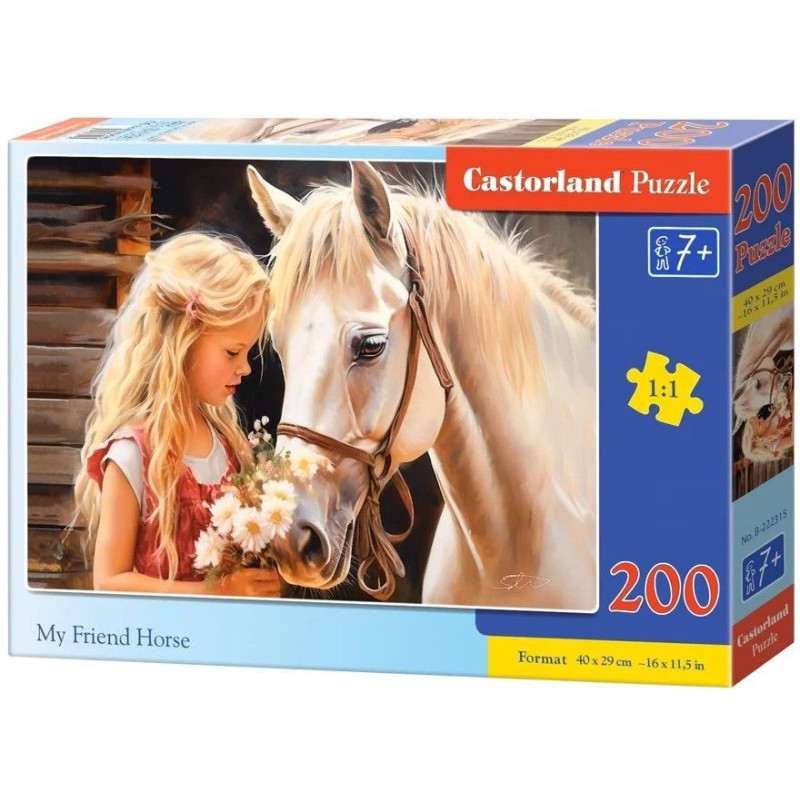 Пъзел Castorland от 200 части - Конят, мой приятел