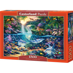 Пъзел Castorland от 1500 части - Рай в Джунглата