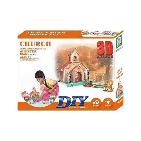 Светещ детски пъзел 3D - Магазин