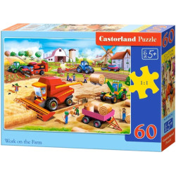 Пъзел Castorland от 60 части - Работа във фермата