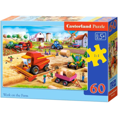 Пъзел Castorland от 60 части - Работа във фермата