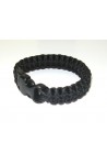 Гривна за оцеляване Paracord - COBRA Black