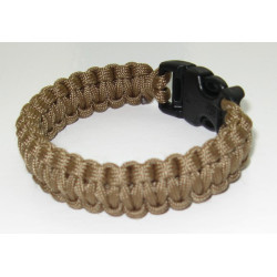 Гривна за оцеляване Paracord - COBRA Coyote Brown